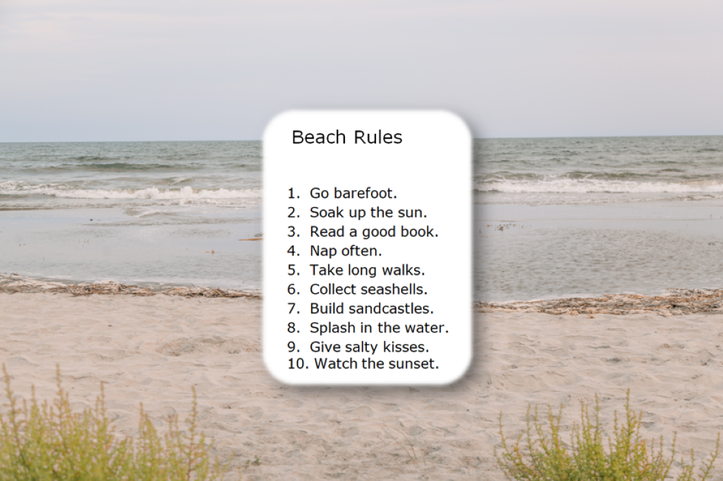 Beach Rules