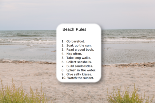 Beach Rules